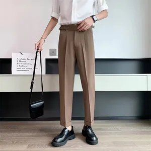 ग्रीष्मकालीन पुरुषों की आकस्मिक पैंट व्यवसाय फैशन ड्रेस पैंट का औपचारिक कोरियन संस्करण संस्करण