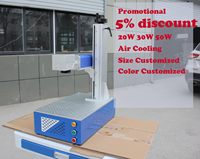 Machine de marquage et de gravure au laser à fibre 30W avec refroidissement par air, prise en charge DXF/AI, multifonctionnelle 3D