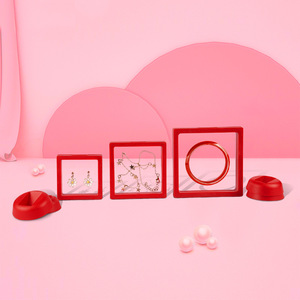 Caja de exhibición de película de PE de lujo al por mayor personalizada, caja de embalaje de pulsera de anillo, joyero transparente colgante - Product Image 4