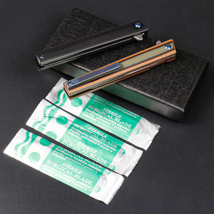 Couteau pliant de survie Hongrui de haute qualité en acier au carbone série 60, couteau de poche pliant pour le camping avec poignée en G10 - Product Image 5