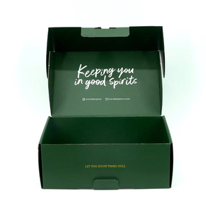 Caja de envío de correo corrugado en relieve impreso personalizado del fabricante OEM Embalaje de papel postal de cartón de color para prendas de vestir