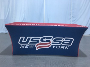 Nappe publicitaire à tréteaux Nappe en tissu bon marché personnalisée de 6 pieds - Product Image 2