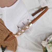Ceinture fine en perles pour femme, pour robe ou chemise, longueur taille haute, sensation de luxe