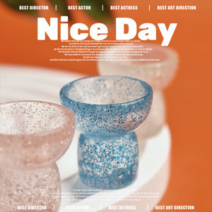 Transparante Glanzende Bloem Vaas Hars Flakback Cabochon Voor Diy Miniatuur Scène Decoratie - Product Image 4