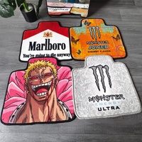 Tapis de voiture Anime, tapis de sol personnalisés, antidérapants, imperméables, en nylon épais, logo personnalisé, impression de dessin animé, tapis de voiture pour véhicule