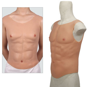 Costume musculaire en silicone pour cosplay, faux muscles abdominaux, qualité supérieure, musculation réaliste pour les fêtes - Product Image 2