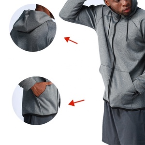 رجل الخريف الشتاء البوليستر دنة هودي جاكت رياضي و معاطف الصانع مخصص التسامي هوديي زمم سترة - Product Image 4