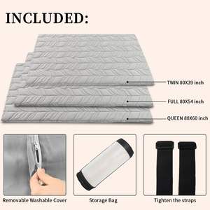 60 \ "x 80 \" מרופפת 100% כותנה קצף קומה רביטה מזרן קיפול מזרן מתקפל קופסא מעובה גליל - Product Image 5