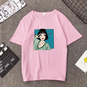 T-<span class=keywords><strong>shirt</strong></span> personnalisé pas cher sérigraphié T-<span class=keywords><strong>shirt</strong></span> pour femmes - Product Image 3