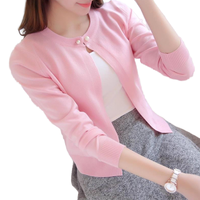 Cardigan fin pour femmes, couleurs acidulées, longueur courte, pulls d'automne, mélange de coton, hauts tricotés élégants, vêtements, 2022