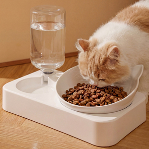 Dispenser Integrato di Acqua e Cibo per Animali Domestici con Erogatore Automatico d'Acqua per Gatti e Cani, Ciotola per Animali Domestici all'Ingrosso - Product Image 2