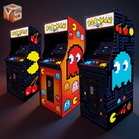 ZDYS Machine d'arcade rétro Pac-Man fiable, console de table à joystick à monnayeur avec version anglaise pour fêtes à domicile