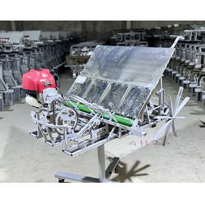 Factory Supply 4 <b>Row</b> 20 cm Rice Transplanter <b>Machine</b> Gasoline Engine Manual Operated Paddy Planting <b>Machine</b> Heavy Duty - Product Image 1