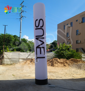 Décoration de fête de carnaval <span class=keywords><strong>pas</strong></span> chère, modèle de corne gonflable avec lumière, colonnes LED gonflables artistiques personnalisées pour la scène - Product Image 5