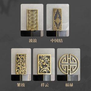 โคมไฟติดผนังหินอ่อนทองแดงทั้งหมด สไตล์จีนใหม่ ทันสมัย สร้างสรรค์ เหมาะสำหรับบันไดยาว ฉากหลังทีวี ห้องนั่งเล่น ห้องนอน โคมไฟข้างเตียง - Product Image 5