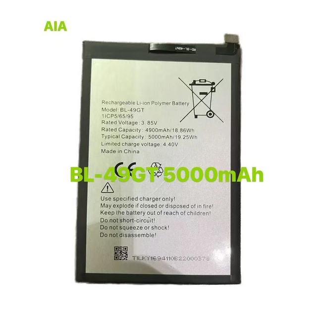 BL-49GT 5000mAh Lithium Polymer Mobile Phone Battery for Tecno Spark GO 2023 POP 7 PRO ROHS Certified MSDS Available 1 Year