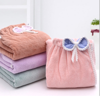 Peignoir de luxe en polaire corail tissée OEM 80*150cm avec nœud, séchage rapide, absorbant, serviette de bain sans bretelles