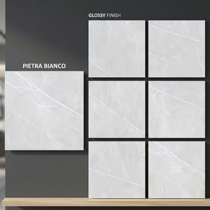 Cosmo Crema Nano Polished Marble Look Porcelain Floor Tiles Premium Export Quality 32x32 Inch - Product Image 4