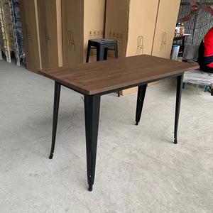 Foshan Furniture Factory Made vendita calda a buon mercato ristorante caffè Fast Food <span class=keywords><strong>Cafe</strong></span> sedie da tavolo in metallo in legno - Product Image 5