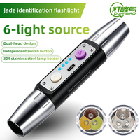 Lampe torche porte-clés efficace en alliage d'aluminium, lumière rouge, 3 LED, réflecteur 650 nm, rechargeable 18650, portée de 200 mètres, IP20, 700 lumens