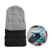 Poussette pour bébé avec logo personnalisé, de haute qualité, confortable et chaude, fermeture éclair, matière en peluche, pour tout-petits, hiver