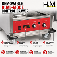 Armoire de maintien au chaud et de fermentation professionnelle 15 bacs, pour boulangerie, démontable, 110V, porte en Lexan, certifiée NSF