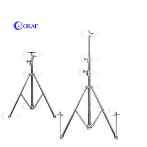 Mástil telescópico de trípode ligero, antena portátil de acero inoxidable, mástil Manual, <span class=keywords><strong>torre</strong></span> de cámara de <span class=keywords><strong>vigilancia</strong></span> CCTV - Product Image 1