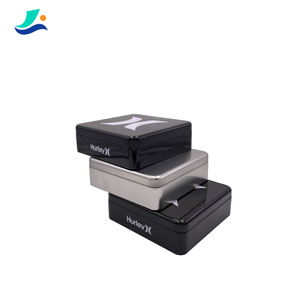 Customized Pill Metal Tin Rectangle Food Grade Custom Candy Containers square Tinplate Black Boxes for Gifts
