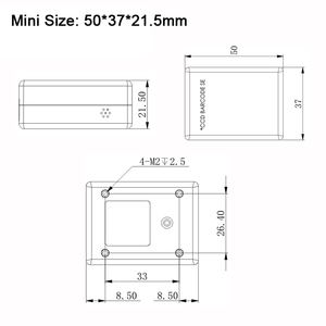 Mini cố định gắn kết 1D <span class=keywords><strong>CCD</strong></span> Máy Quét Mã Vạch mô-đun giao diện USB trong kho cho siêu thị sử dụng - Product Image 5