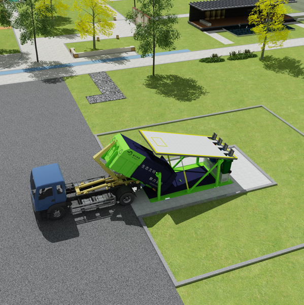 Обкатывать мусорный контейнер металла hredder мини station20 тонн герметичный самосвал транспорт и мусор компрессорной станции