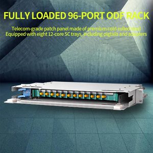 <b>Rack</b> Mount POE/GSM Fiber Distribution Frame 12 Port ST Connector Robust Modular ODF Panel Compact Steel Pull Drawer Design Data - Product Image 5