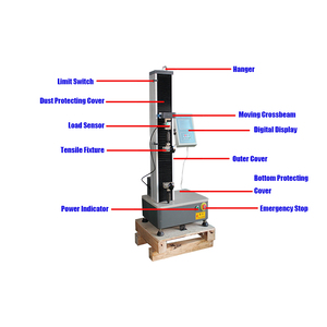Testeur de résistance à la traction électronique à affichage numérique 220V Machine d'essai de traction en plastique portable en matière plastique - Product Image 1