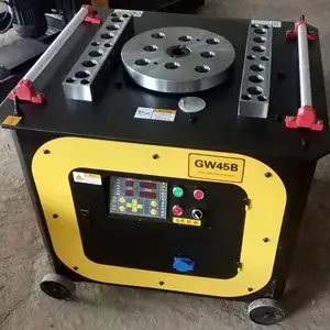 SONGMAO GW-60 6-60mm otomatik çelik çubuk/inşaat demiri üzengi bükme makinesi inşaat demiri Bender