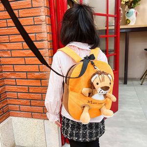 Custom Cartoon Cute Lion Plush Kids <b>Backpack</b> Detachable Stuffed Animal <b>Toddler</b> <b>Backpack</b> for Preschool Boys Girls - Product Image 3