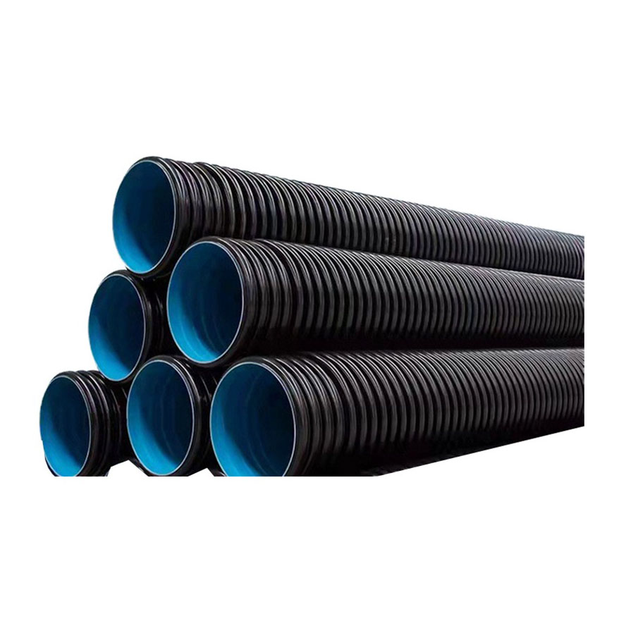 YiFang Hdpe двухслойная гофрированная труба Sn6 800 мм дренажная труба Dwc Hdpe пластиковые трубы/водопропускная труба/100 гофрированная труба