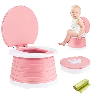 Pot siège d'entraînement pliant voyage bébé siège de toilette ange bouclier nettoyage rapide Camping toilette d'urgence pour voiture