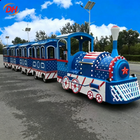 Train touristique sans rails FamilyAmusementEquipment, Mini Train à vapeur Dotto, coloré et personnalisé pour les villages de vacances et les campings
