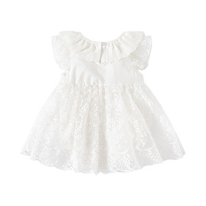 Ropa <span class=keywords><strong>de</strong></span> Bebé Luna Llena, Conjunto <span class=keywords><strong>de</strong></span> Verano <span class=keywords><strong>de</strong></span> Algodón y Elastano, Mameluco para Recién <span class=keywords><strong>Nacido</strong></span>, Vestido para Niña, Vestido para el Primer Cumpleaños, Vestido Fino y Dulce - Product Image 3