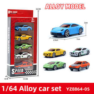 Hot Multi-style 5PCS 1/64 Scale <strong>Mini</strong> Vehicle Free Wheel Alloy Model Die Cast Cars Set for Kids Gift Collection - Product Image 5