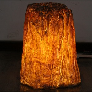Resin <b>Tree</b> Stump Lamp Ip65 Led Garden <b>Light</b> Plastic Body <b>Outdoor</b> Landscape Lighting - Product Image 1