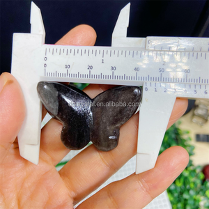 Cristallo all'ingrosso brama di 4.5cm farfalla Fluorite cristallo naturale artigianale rosa quarzo farfalla per la decorazione domestica e regalo - Product Image 5