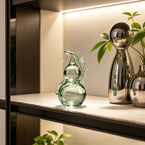 Adorno de Calabaza de Resina Transparente, que Atrae la Felicidad y la Prosperidad, con Enredaderas Entrelazadas para Decoración del Hogar y Regalos - Product Image 2