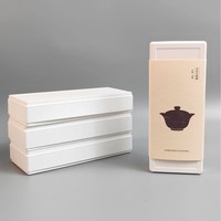 Kotak Kemasan Pulp Kertas Persegi Panjang Ramah Lingkungan Teh Putih Kotak Hadiah Premium Biodegradable Penggunaan Pertanian Cina