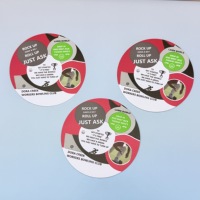 Dessous de verre en carton jetables avec logo personnalisé Dessous de verre en papier recyclable avec logo personnalisé