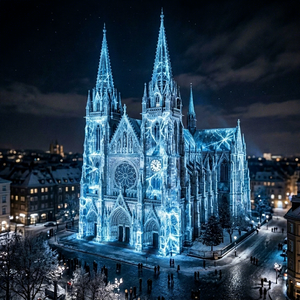 Sistema de Proyección LED a Gran Escala para Fachadas de Edificios, Eventos Culturales y Espectáculos en Lugares Emblemáticos de la Ciudad - Product Image 1