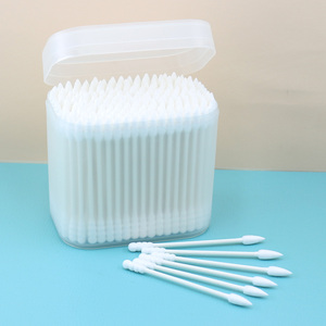 <span class=keywords><strong>Hisopos</strong></span> de Algodón con Punta Espiral Cónica, Palitos de Papel Ecológicos, Doble Cabeza, Blancos, Sin Pelusa, en Caja, para Cosmética, Detallado y Cuidado de Oídos - Product Image 4