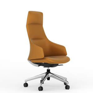 KOHO vendita calda nuovo moderno bracciolo sedia in pelle alluminio girevole ufficio sedia da visita comodo in pelle sedia Reception - Product Image 5