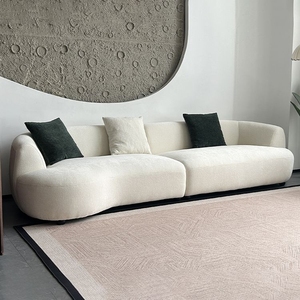 Meubles de canapé de salon crème de haute qualité canapé incurvé luxe doux Designer Lounge <span class=keywords><strong>Suite</strong></span> canapé canapés minimalistes pour la maison - Product Image 4