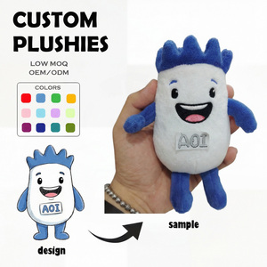 Peluches personnalisées à faible MOQ, jouets en peluche, personnages d'anime, ours en peluche, monstres en peluche, doux pour poupées, anniversaires, en maille - Product Image 5