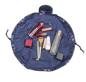One-Step <b>Drawstring</b> <b>Toiletry</b> Organizer Flat Makeup <b>Bag</b> for Women Girls - Product Image 2